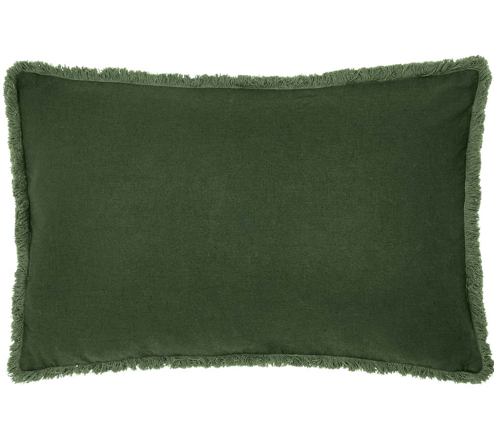 Linen Cotton Green Cushion